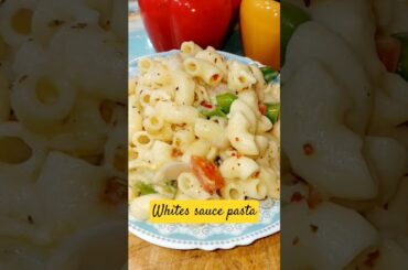 instant white sauce pasta recipe #shorts#recipe#food#pasta