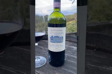 Tasting Tenuta La Poderina's Brunello di Montalcino DOCG 1998 #tastingoldwine #tastingitalianwines