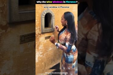 Wine Windows in Florence, Italy #mha #facts  italy#shorts #urbanwineries