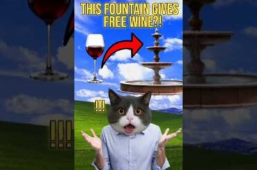 This Fountain Gives Free Wine?!#shorts #facts #wine