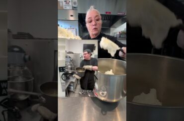 My signature Italian meringue buttercream at my cupcake shop in riverside California