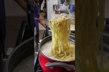 Nonna Pia's Fresh Fettuccine Alfredo! #nonnapia #madewithlove #homemade #pasta #recipe #cooking