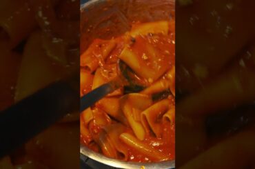 Don't throw out your leftovers! Turning left over mapo tofu into pasta.