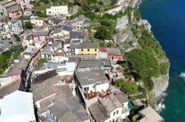 Corniglia, Cinque Terre's Hilltop Gem Italy Stunning 4K Aerial Tour