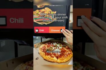 Giving my pizza away! #pizza #wholesome #solo #pov