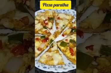 viral pizza paratha recipe!! #shorts #ytshorts #food #recipe  #trending #viral #song