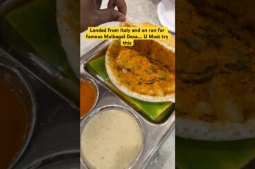 Must try this Mulbagal Dosa | Back from Italy | Indian food | Mahendra | Italy Telugu videos | short