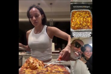 Karrueche Tran made lasagna for her and Deion Sanders