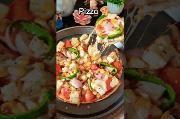pizza at home| homemade pizza| pizza recipe #shorts #food #recipe #pizzarecipe #italianfood #foodie