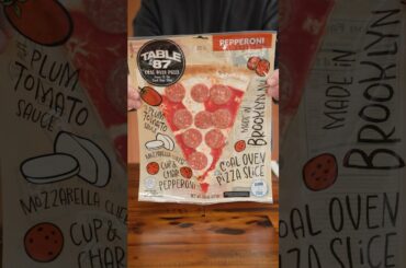Trying Table 87 Coal Fired Frozen Pizza #pizza #foodreview #nystylepizza #table87pizza #frozenpizza