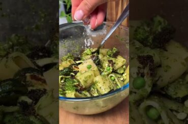 Pesto pasta salad #recipe #cooking