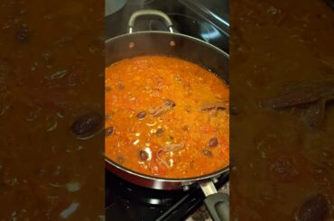 DELICIOUS PUTTANESCA SAUCE OVER PASTA #food #shrimp #spaghettisauce  #italiancuisine #italianfood