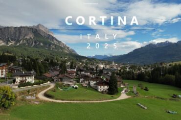 Cortina d’Ampezzo, Italy | Exploring the Dolomites | 4K Drone Shots - with Subtitles
