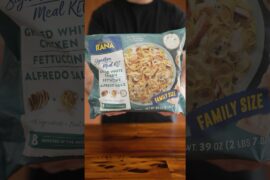 Trying Rana Grilled Chicken Fettuccine Alfredo from Aldi #aldi #aldifinds #foodreview #fettuccine