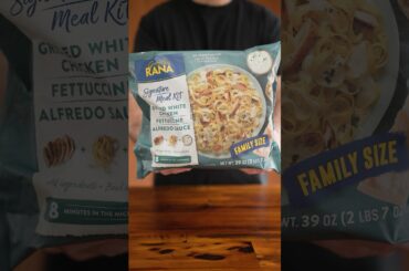 Trying Rana Grilled Chicken Fettuccine Alfredo from Aldi #aldi #aldifinds #foodreview #fettuccine