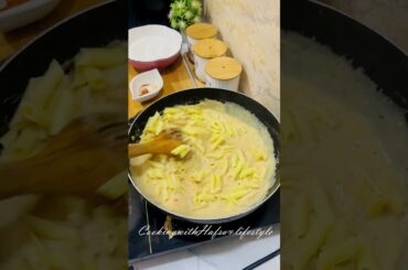 White Pasta with Fried Potatoes By Cooking with Hafsa & Lifestyle! #recipe #food