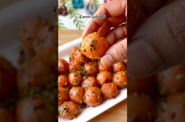 Carrot Goli Idli | Gajar Goli with Tadka | Healthy No-Fry Breakfast Recipe #shorts