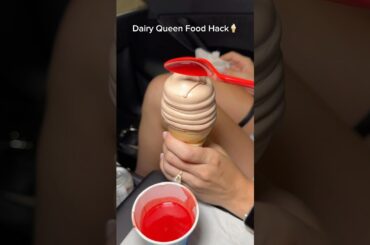 Eating Dairy Queen’s NEW Chocolate Dipped Ice Cream Food Hack!