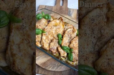 Easy 4-Ingredient Dinner: Italian Pesto Chicken #shorts #recipe #chicken