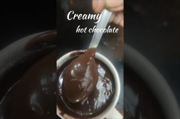 Italian creamy hot chocolate || #Hot chocolate #ytshorts #shorts #trending #viral #winter special