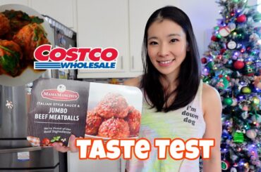 Costco Jumbo beef meatballs! mama mancini's Jumbo Beef Meatballs in Italian Style Sauce