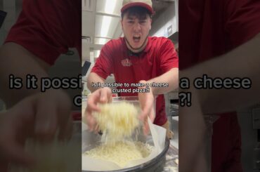 MAKING A CHEESE ONLY CRUST?!? #youtube #shorts #viral #pizza #funny #youtubeshorts #trending #food