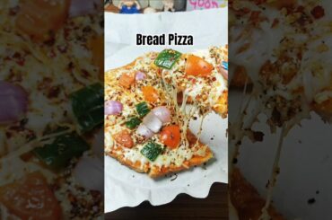 Viral Bread Pizza Recipe #shorts #recipe #pizza #cheese #trending #shortsfeed #viral