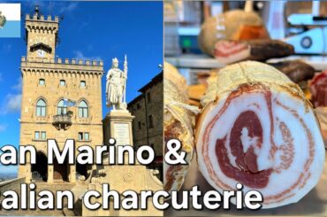 San Marino, a mini country surrounded by Italy, founded more than 1.700 years ago. First some hams.