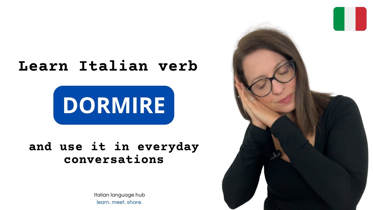Italian verb DORMIRE in everyday Italian conversations and IDIOMATIC sentences #learnitalian Italian verb DORMIRE in everyday Italian conversations and IDIOMATIC sentences #learnitalian