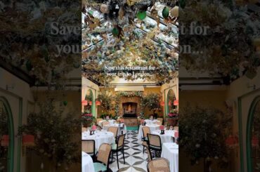 🎄🍽️ Must visit restaurant in London ⬇️ This is one of the most popular restaurants in London