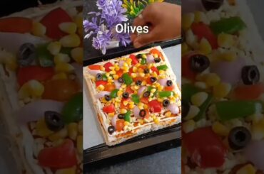 10 Minute Bread Pizza🍕recipe#shorts#breadpizza#trending#easymadebreadpizza#anksa#food#ytshorts#video