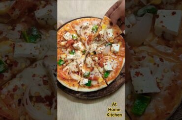 Dominos Style Veg Homemade Pizza #shorts #food #recipe #domino  #athomekitchen #cooking #pizza