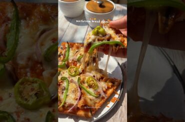 Mushroom Bread Pizza #shorts #youtubeshorts #shortsfeed