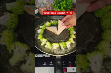 Viral Pizza Omelet 🍳🍕Egg+bread#shorts #recipe #food