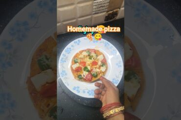 Homemade Pizza 🍕#ytshorts #pizza recipe