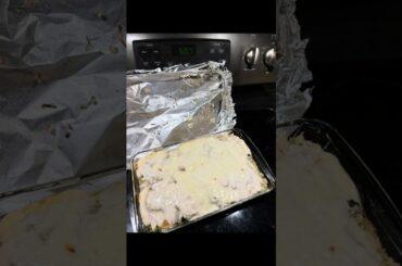 Cooking! I made this dish up! Everyone got seconds! Give it a try! Delicious!