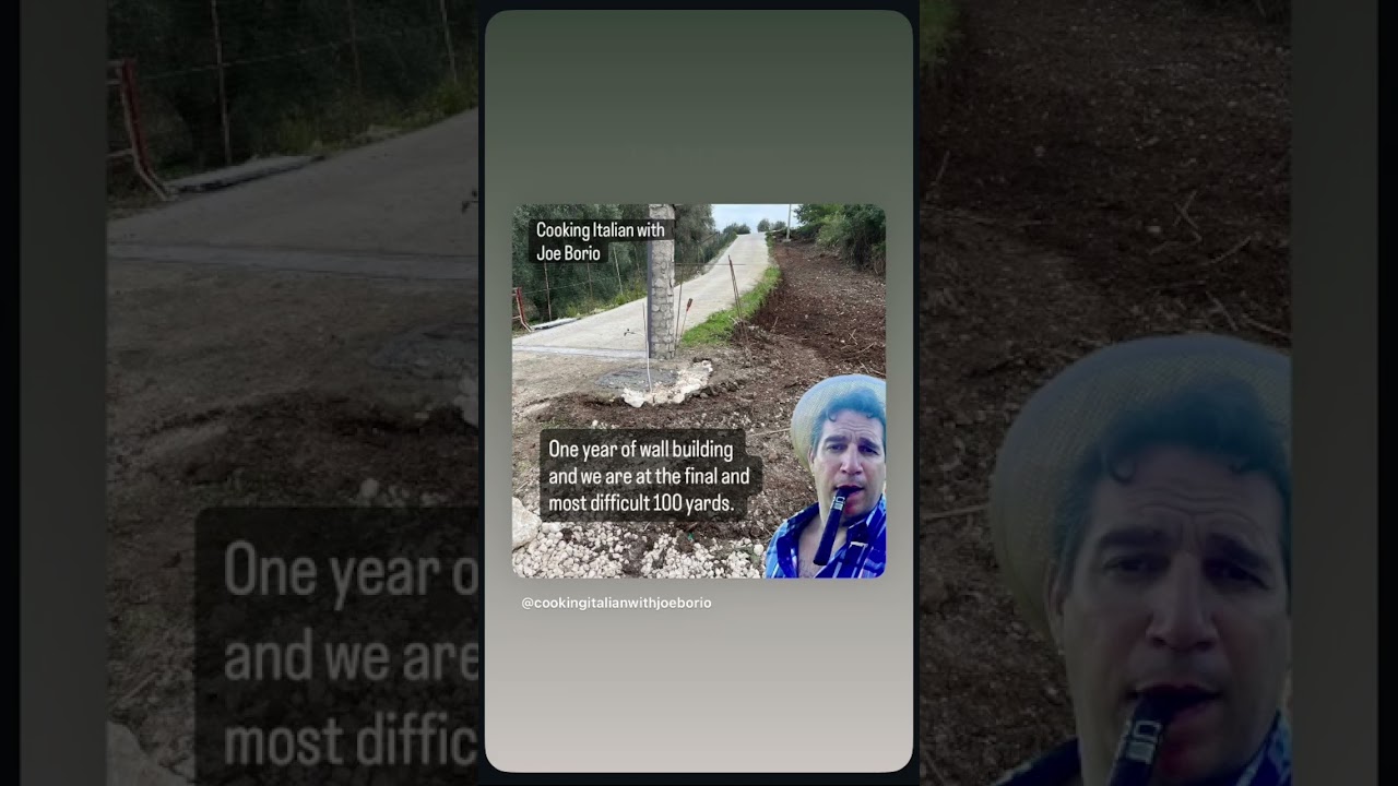 Italian Villa restoration final 100 yards of road and walls! Cooking Italian with Joe Italian Villa restoration final 100 yards of road and walls! Cooking Italian with Joe