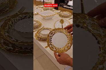 luxuryGolden Dinner Set | Elegant Luxury Plates & Tableware Design 2025 #kitchen #dinnerware