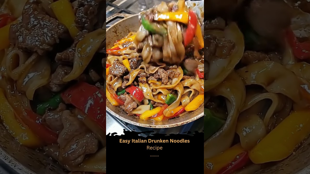 Easy Italian Drunken Noodles Easy Italian Drunken Noodles