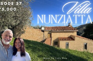 Retire in Italy: Stone Villa, Sea Views & Organic Living