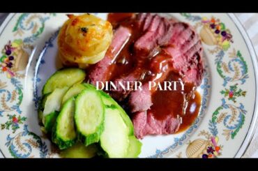 CLASSIC DINNER PARTY: Roast Beef, Dauphinoise Potatoes, Ricotta Cakes w Lemon Curd at Home in Italy