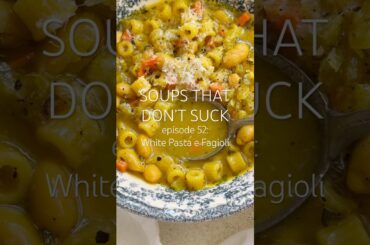 White Pasta e Fagioli 🥣 #soupsthatdontsuck #pastaefagioli #soupseason #comfortfood #italianfood