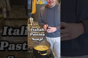 Homemade Italian Pastina Soup! #cooking #like #fyp #sub #soup #italy #food #recipe #tiktok #eggs