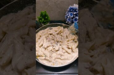 White Sauce Pasta at Home 🍝 | Easy & Creamy Recipe #WhiteSaucePasta #PastaRecip #recipe #food