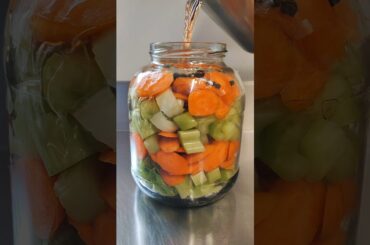 The best pickled vegetables #recipe perfect for a #vegan #vegetarian #snack #food #shorts check this