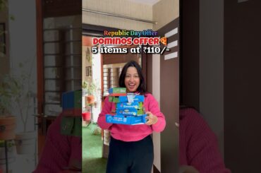 5 items from Dominos at ₹110/-.🥳 #dominosoffers #dominoscoupons #ytshorts #discount #dominospizza