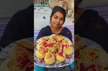 Dahi puri fun party with brother sister 🙂🧆🤩 #shorts #minivlog #party