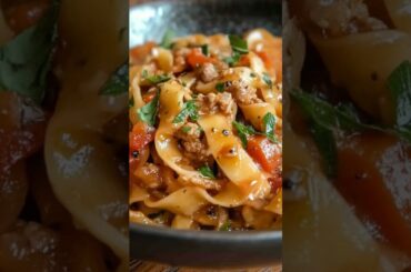 Easy Italian Drunken Noodles - healthy and tasty foodrecipes for breakfast #food #cooking