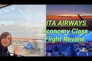 ITA AIRWAYS. 1 hour and 20 minutes sunset flight experience onboard an Airbus 320neo. FCO to MUC.