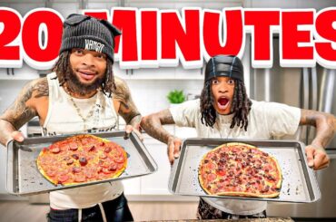 WHO CAN MAKE THE BEST PIZZA IN 20 MINUTES *GONE WRONG*